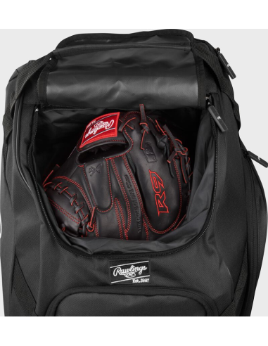 RAWLINGS WORKHORSE WHEELED BAG - schwarz