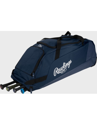 RAWLINGS WORKHORSE WHEELED BAG - azul marinho