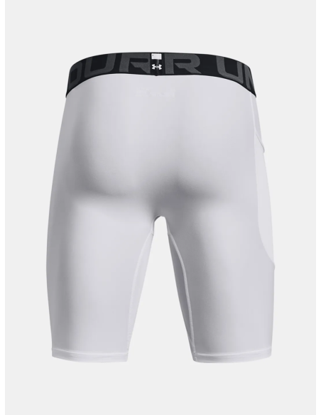 Men's HeatGear® Pocket Lange Shorts Weiß