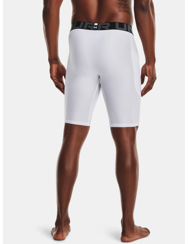 Men's HeatGear® Pocket Lange Shorts Weiß