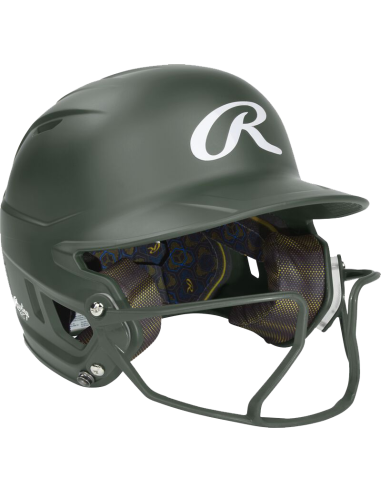 Casque de frappeur Rawlings MACH HI-VIZ WITH ATTACHED VIZSBFG (6 7/8" - 7 5/8") SENIOR