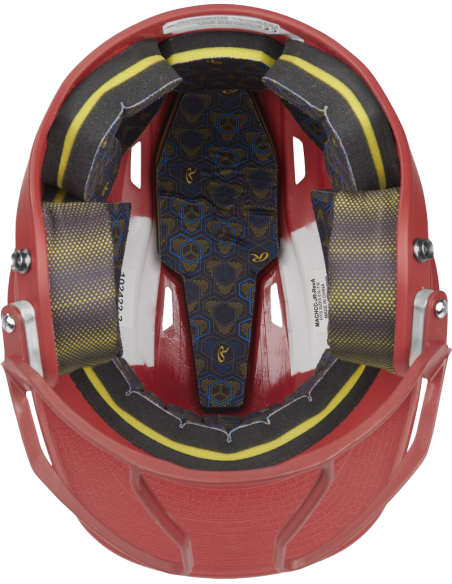 Casca de bataie Rawlings MACH HI-VIZ CU VIZSBFG ATTACHED (6 3/8" - 7 1/3") JUNIOR