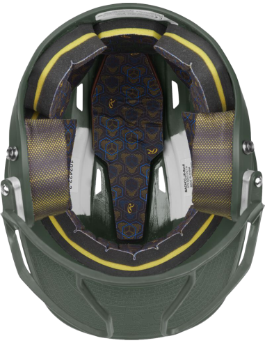 Batting Helmet Rawlings MACH HI-VIZ WITH ATTACHED VIZSBFG (6 3/8" - 7 1/8") JUNIOR