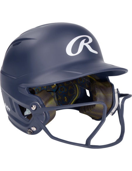 Casque de frappeur Rawlings MACH HI-VIZ WITH ATTACHED VIZSBFG (6 7/8" - 7 5/8") SENIOR