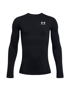 T-shirt para rapaz Under Armour ColdGear® de manga comprida - preta
