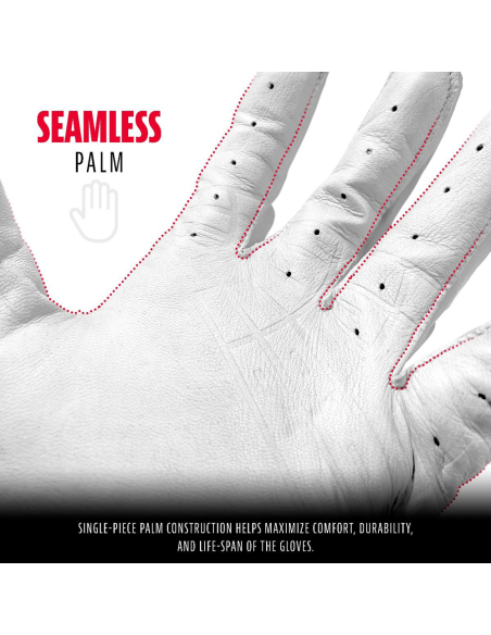 Baseball batting gloves Franklin Powerstrap® - White/White (S)