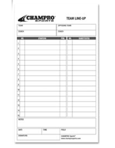 Line-Up Cards Champro 2