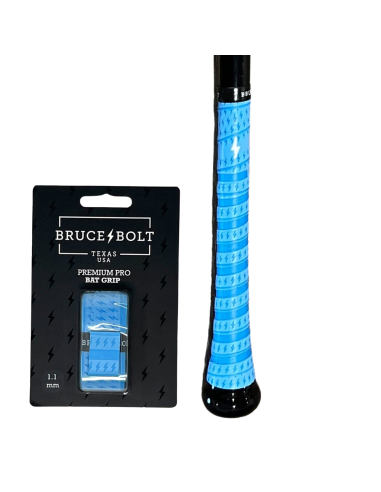 BRUCE BOLT Premium Pro baseball bat grip wrap BABY BLUE (1,1mm)