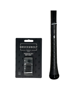 BRUCE BOLT Empuñadura de bate de béisbol Premium Pro NEGRA (1,1mm)