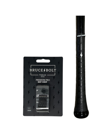 BRUCE BOLT Premium Pro grip wrap pour batte de baseball NOIR (1,1mm)