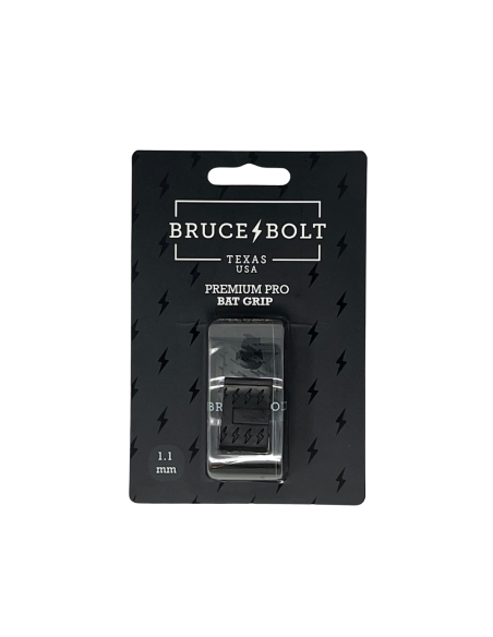 BRUCE BOLT Premium Pro para segurar o taco de basebol PRETO (1,1 mm)