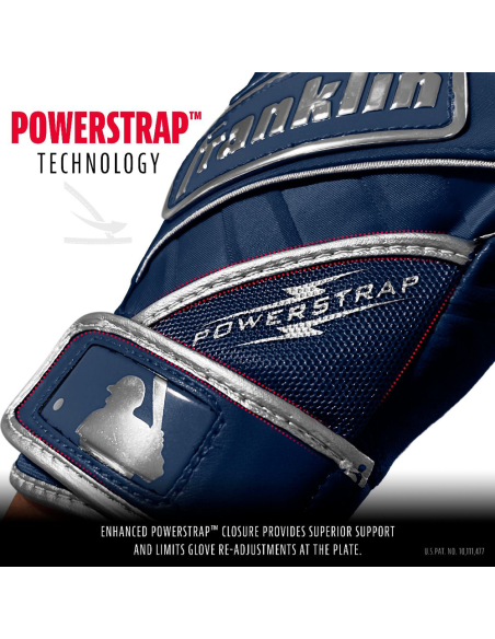 Baseball slaghandsker Franklin Powerstrap® - Navy XL