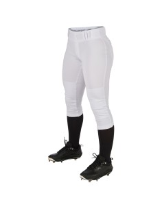 Ženske klasične hlače za softball s niskim strukom CHAMPRO BP11 - bijele (M)