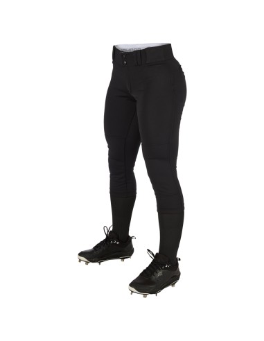 Softballowe spodnie damskie z niskim stanem CHAMPRO BP11 - czarne (M)