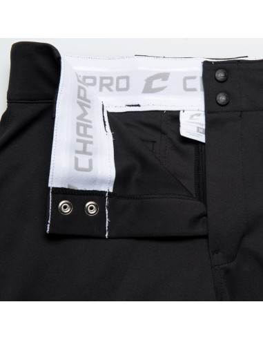 Tradycyjne damskie spodnie softballowe z niskim stanem CHAMPRO BP11 - czarne (XXL)