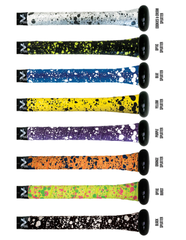 Traka za dršku bejzbolske palice Vulcan V050 - Fluorescentno žuta SPLATTER (0,50 mm)
