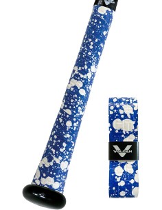 Traka za dršku bejzbolske palice Vulcan V100 - BLUE SPLATTER (1,00 mm)