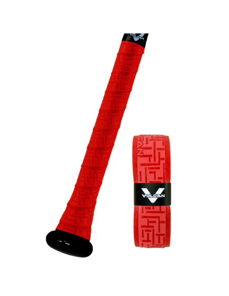 Traka za dršku bejzbolske palice Vulcan V050 - BRIGHT RED (0,50 mm)