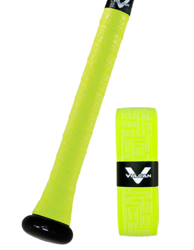 Traka za dršku bejzbolske palice Vulcan V100 - Fluorescentno žuta (1,00 mm)