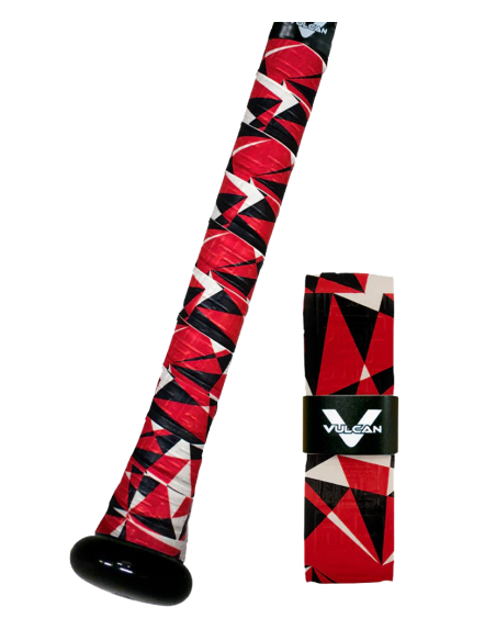 Baseball ütő markolatburkolat Vulcan V175-REDFLSH (1,75 mm)