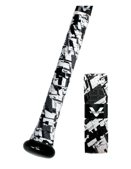 Baseball bat grip wrap Vulcan V050 - WHITE NOISE (0,50 mm)