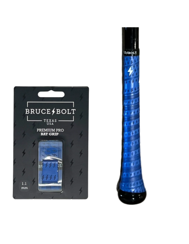 BRUCE BOLT Premium Pro baseball bat grip wrap ROYAL (1,1mm)