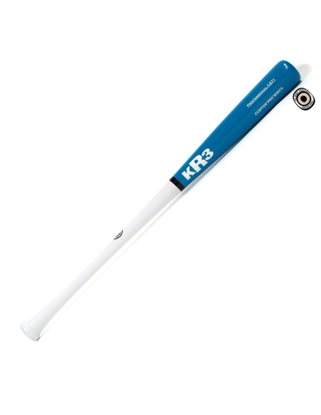Bate de béisbol KR3 Custom Pro Birch C271 33,5" - BLANCO/MIANA