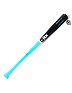 Kij baseballowy KR3 Custom Pro Birch C271 33,5" - AQUA/BLACK