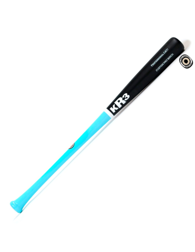 Bejzbolska palica KR3 Custom Pro Birch C271 33,5" - AQUA/crna