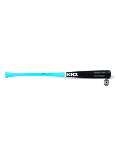 Baseball bat KR3 Custom Pro Birch C271 33,5" - AQUA/BLACK 2