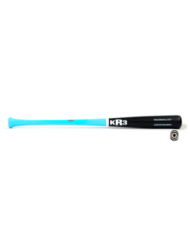 Baseballschläger KR3 Custom Pro Birch C271 33,5" - AQUA/BLACK