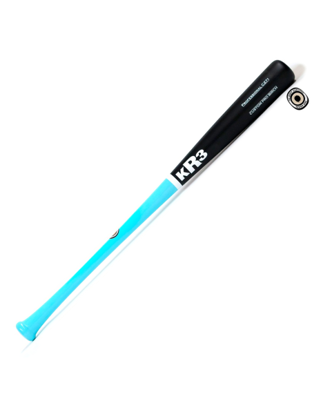 Bejzbolska palica KR3 Custom Pro Birch C271 33" - AQUA/crna