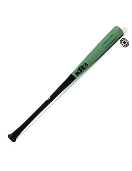 Taco de basebol KR3 Custom Pro Birch C271 33,5" - PRETO/VERDE-MOSSA