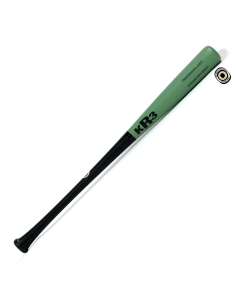 Bejzbolska palica KR3 Custom Pro Birch C271 33" - crna/MOSS zelena