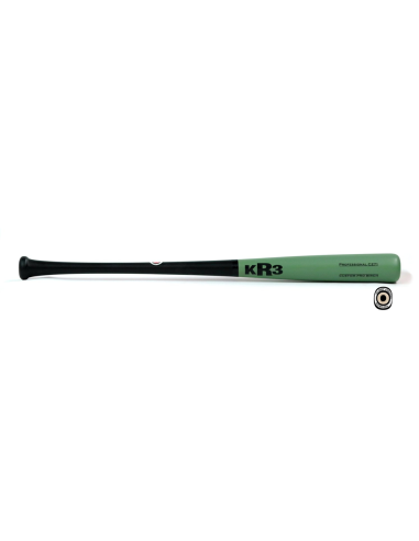 Bejzbolska palica KR3 Custom Pro Birch C271 33" - crna/MOSS zelena