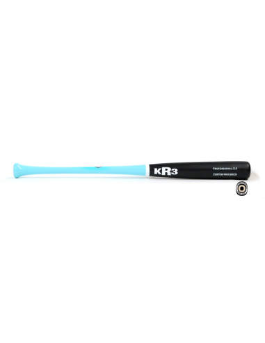 Bate de béisbol KR3 Custom Pro Birch I13 32" - AQUA/BLACK