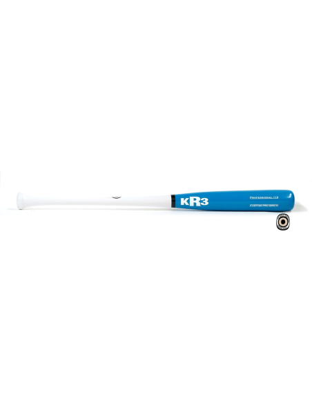 Taco de basebol KR3 Custom Pro Birch I13 33" - BRANCO/MYAN