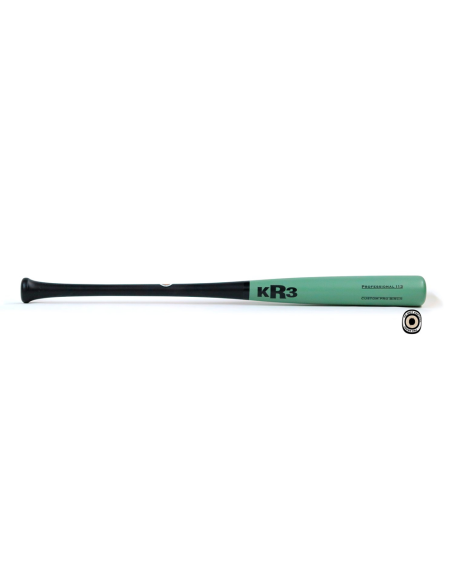 Bejzbolska palica KR3 Custom Pro Birch I13 33,5" - crna/MOSS zelena