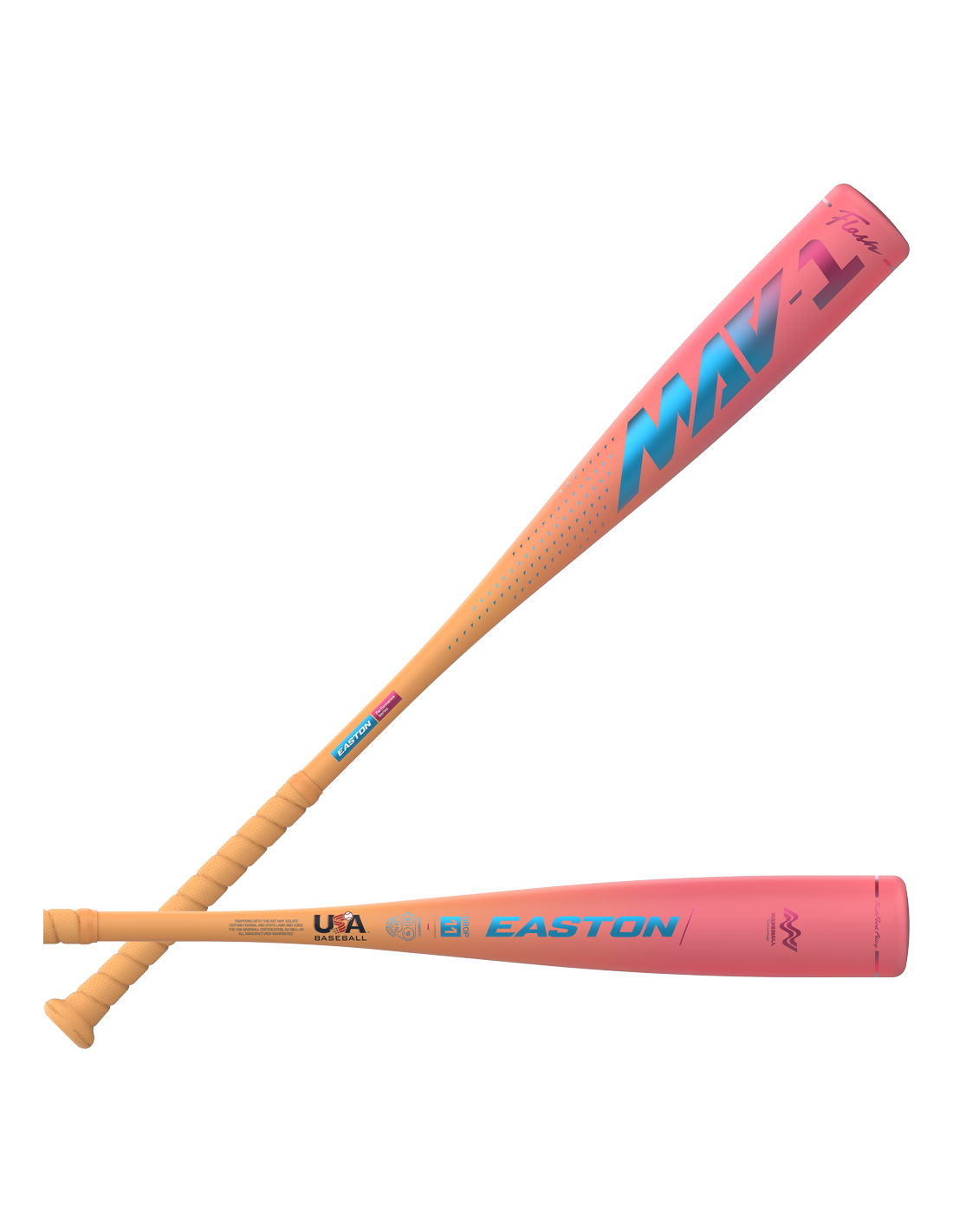 Easton Mazza Da Baseball MAV1 Flash BBCOR - Lega FlashPoint, Canna 6,5 Cm, Bilanciata 1 Pezzo Per Scuole Superiori E College