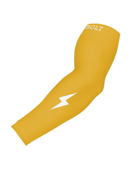 BRUCE BOLT Graduated Compression Premium Arm Sleeve - Yellow - LG/XL