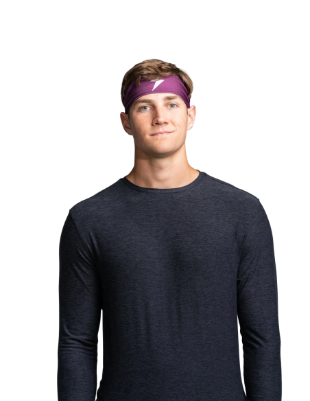 BRUCE BOLT Performance Wide Headband - Maroon