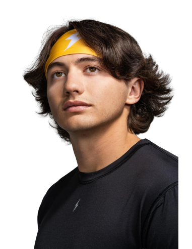 BRUCE BOLT Performance Wide Headband - Yellow