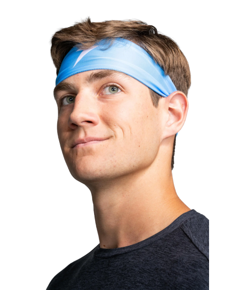 BRUCE BOLT Performance Wide Headband - Baby Blue