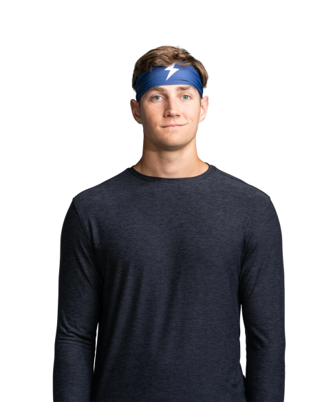 BRUCE BOLT Performance breites Stirnband - Navy