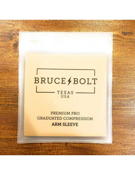 BRUCE BOLT Premium-armhylsa med graderad kompression - Neon Orange - LG/XL