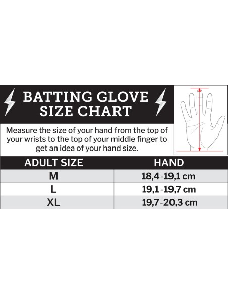 BRUCE BOLT Patriot Series Short Cuff Batting Gloves - Standard Issue - M