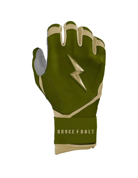 BRUCE BOLT Patriot Series Long Cuff Batting Gloves - Standard Issue - XL