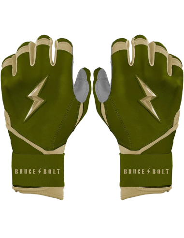 BRUCE BOLT Patriot Series Long Cuff Batting Gloves - Standard Issue - XL