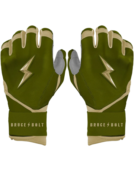 BRUCE BOLT Patriot Series Long Cuff Batting Gloves - Standard Issue - XL