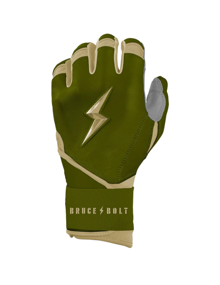 BRUCE BOLT Patriot Series Long Cuff Batting Gloves - Standard Issue - XL